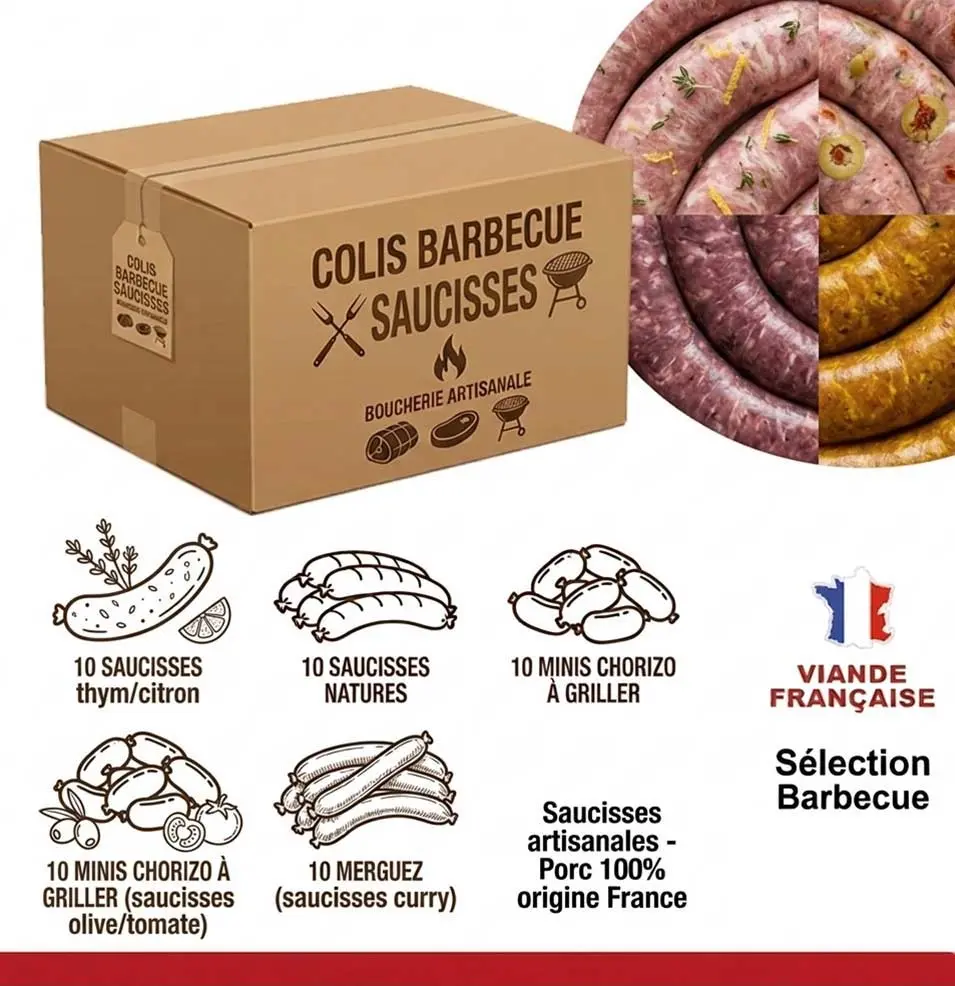 COLIS BARBECUE SAUCISSES