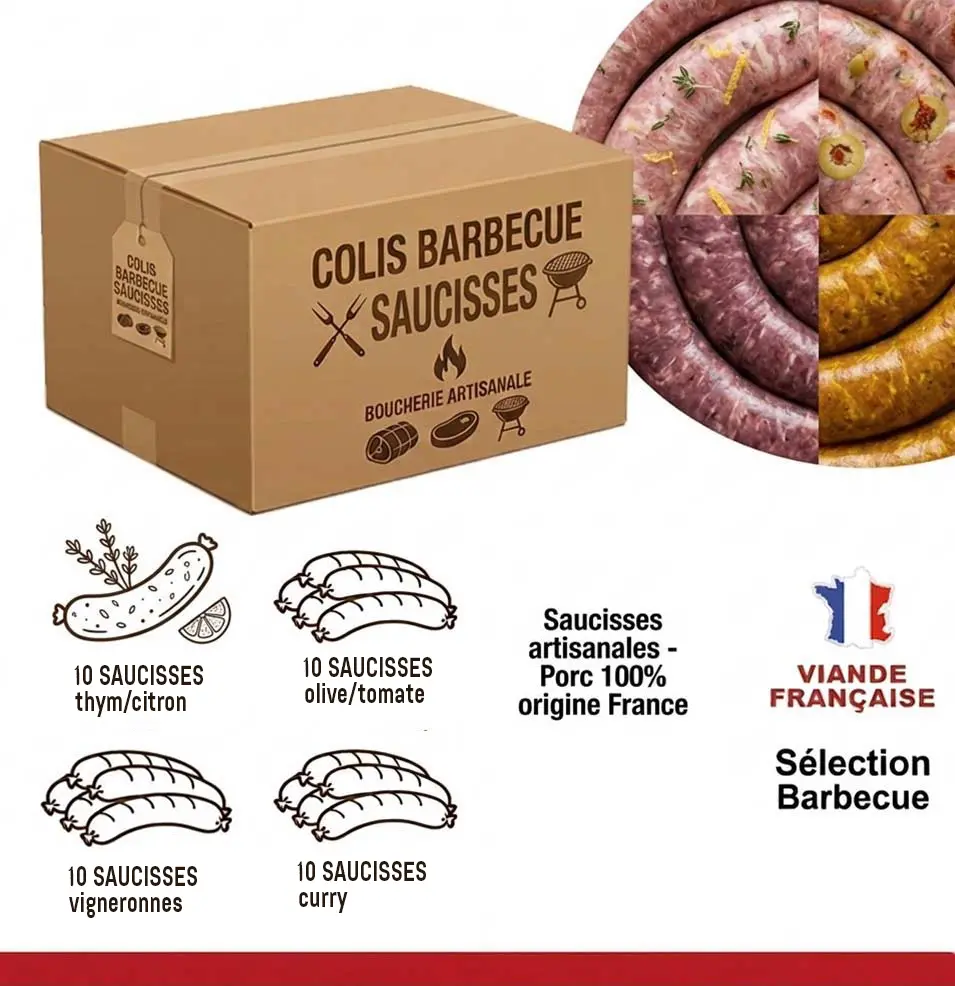 COLIS BARBECUE SAUCISSES