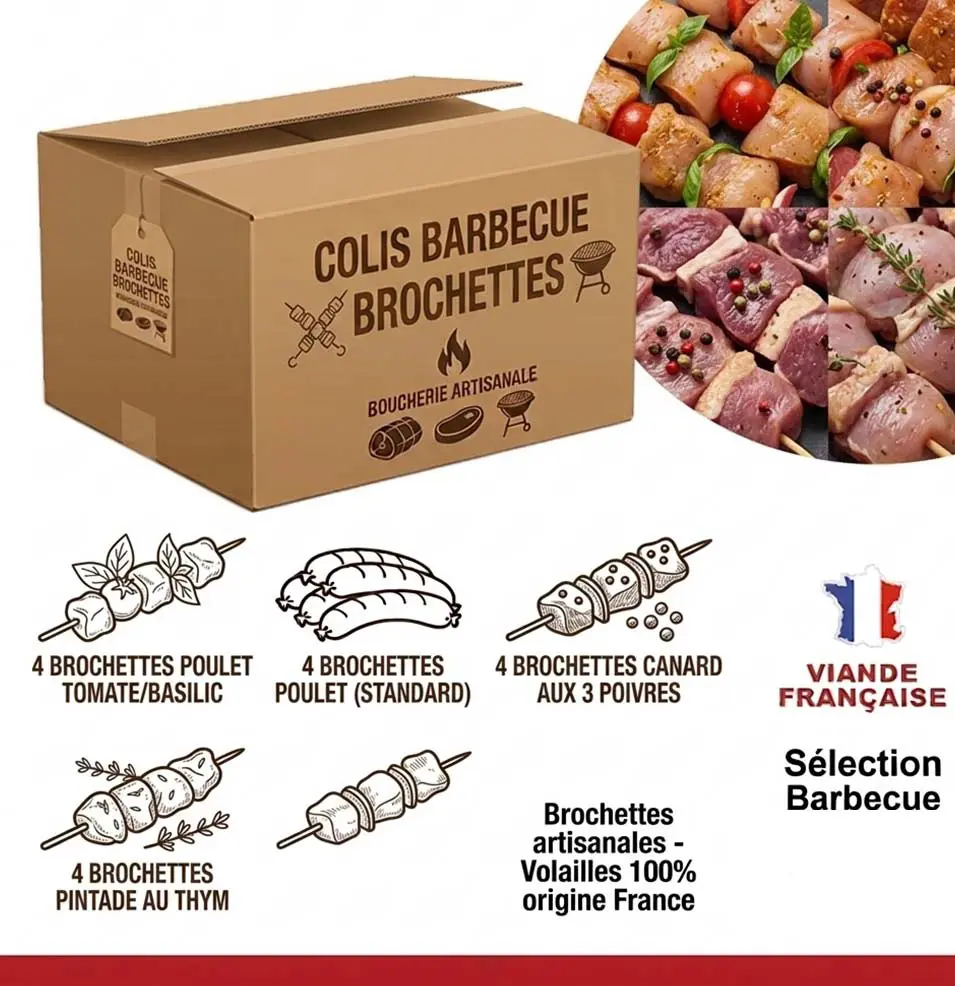 COLIS BARBECUE BROCHETTES