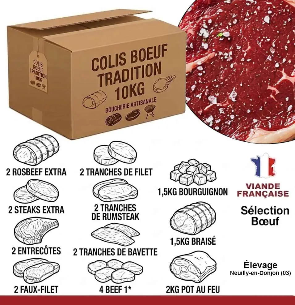 COLIS BOEUF TRADITION 10KG