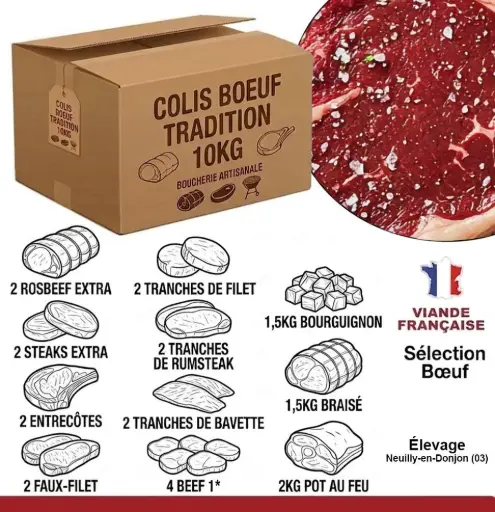 [COL-CLBD] COLIS BOEUF TRADITION 10KG